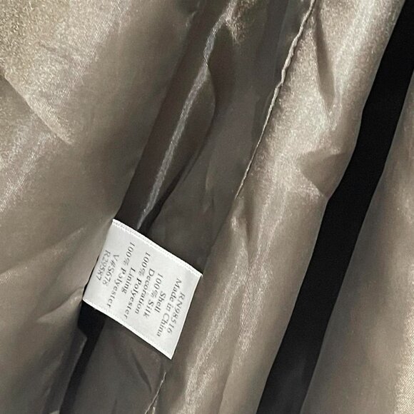 Vintage quilted silk jacket size 2X - Picture 5 of 8